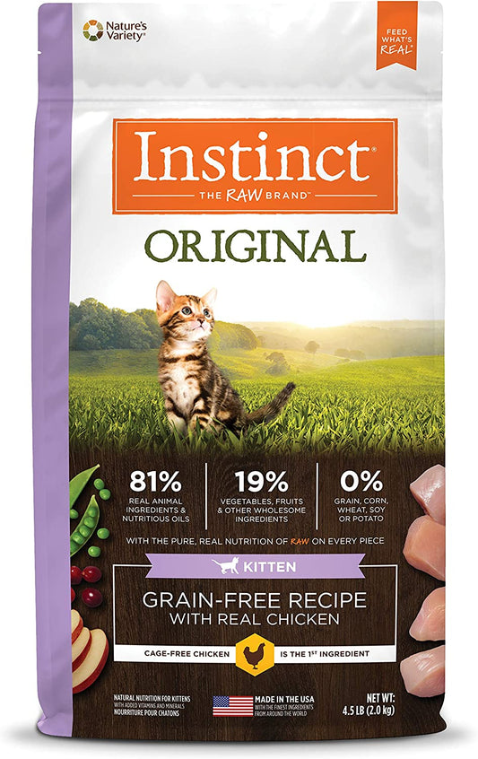 Grain Free Kitten Food, Original Kitten Recipe Natural Dry Cat Food or Wet Cat Food